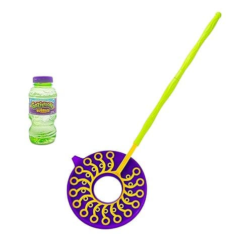 Gazillion Mega-Zillion Wand, 33 Mini Wands, 3ft. Handle & 2 Bottles of Solution - Create Zillions of Bubbles in Seconds!