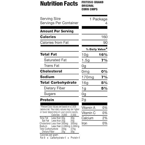 Fritos The Original Corn Chips - 10 x 42g Bags - American Crisps - Fritos thumbnail 2