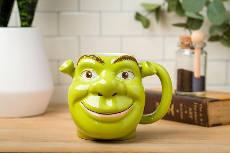 Silver Buffalo Shrek 3D Sculpted Ceramic Mug, 20 Ounces thumbnail 2