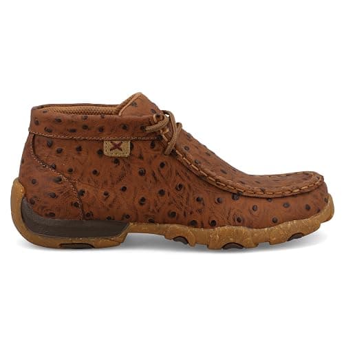 Twisted X Kid's Chukka Driving Moc, Moc Toe, Cognac, 1 M thumbnail 4