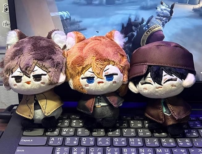 KILA MILA Anime Plush Doll Mini Pendant Cute Keychain Gift thumbnail 3