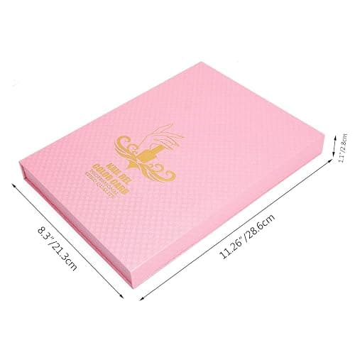 Noverlife 216 Nail Colors Chart Display, Nail Gel Polish Display Book with 216 False Nail Tips, Professional Salon Nail Color Swatches Nail Practice Card Board thumbnail 7