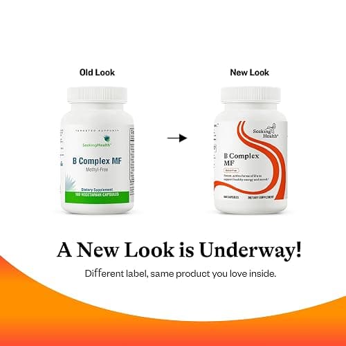 Seeking Health B Complex MF - Vitamin B Complex with Folate, Niacin, & Folinic Acid - Support Energy & Immune System Health with B Vitamins - 100 Capsules thumbnail 6