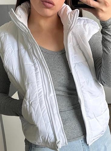 Zeagoo Womens Puffer Vest Ladies Sleeveless Zip Up Outerwear Warm Puffer Lightweight Down all Winter Jackets Coats 2025 thumbnail 4