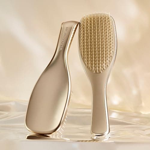 Tangle Teezer Ultimate Detangler Haarbürste – Nasses & Trockenes Haar – Entwirrungsbürste für Alle Haartypen – Zweistufige Borsten Reduzieren Haarbruch & Knoten – Champagner Gold mit Chrom-Finish thumbnail 5