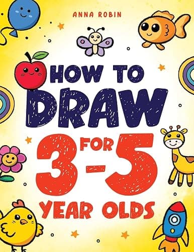 How to Draw for 3-5 Year Olds: Learn to Draw Cute Pets, Farm Animals and Other Magical Things | Book for Kids Age 3+ (How to Draw Everything for Kids) - Image 1