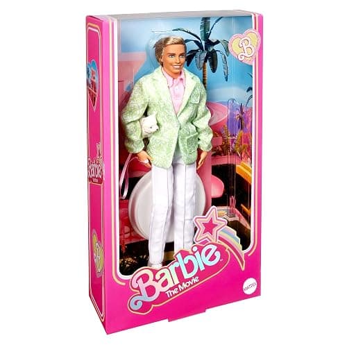 Barbie ''Sugar's Daddy'' Ken Doll in Pastel Suit with Dog - Limited Edition The Movie Doll (Exclusive), HPK06 thumbnail 3