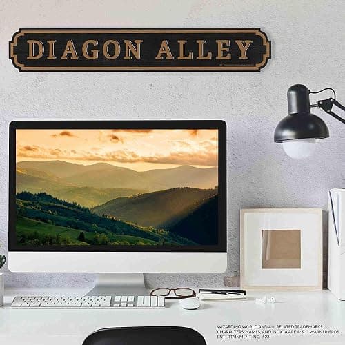 Harry Potter Diagon Alley Horizontal Wood Wall Decor - Fun Harry Potter Sign for Bedroom or Movie Room thumbnail 5