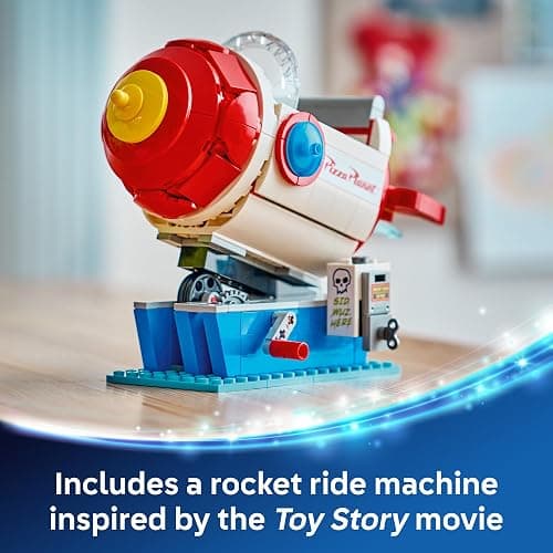 LEGO Disney and Pixar Toy Story Alien with Pizza Planet Rocket Ride - Building Toy for Girls & Boys, Ages 9+ - Disney Gift Idea - Kids Bedroom Decor - 43307 thumbnail 4