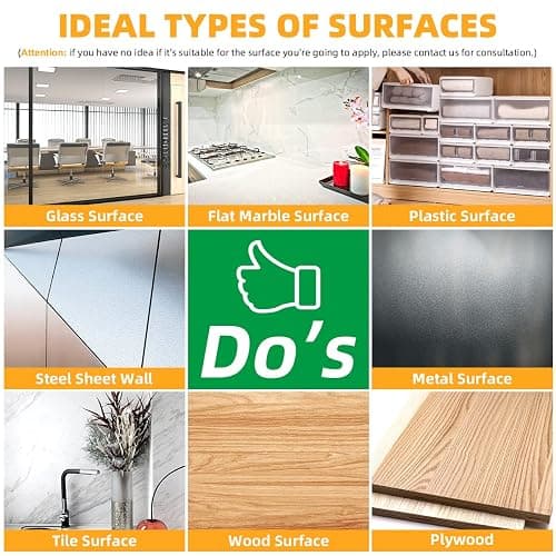 Dry Erase Whiteboard Sticker Wall Decal, 78.7"x35.4" thumbnail 4