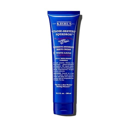 Kiehl's Ultimate Brushless Shave Cream with Menthol White Eagle, for All Skin Types, with Menthol & Camphor, Instant Refreshing & Cooling Effect, Minimizes Irritation, Primes Skin for Close Shave - Image 1