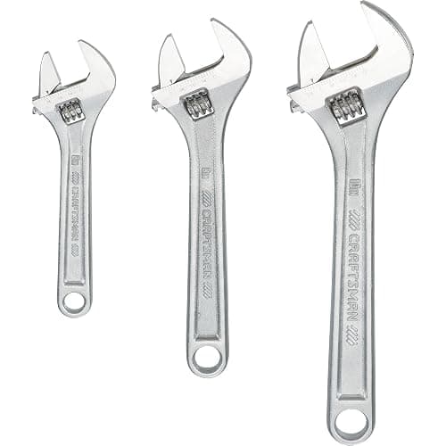 CRAFTSMAN Adjustable Wrench Set, 3-Piece All Steel, Metirc and SAE Scale (CMMT12001) - Image 1