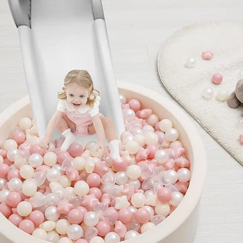 TRENDPLAY Ball Pit Balls Star and Heart Shapes for Toddlers - 50 100 200 500 Count Plastic Balls for Ball Pit Fun and Play thumbnail 9