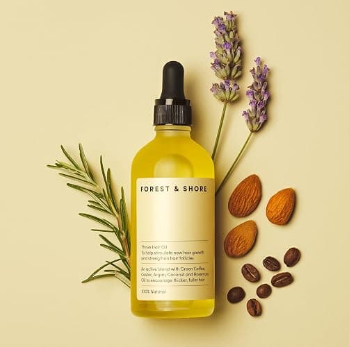 Forest & Shore Hair Growth Oil, 100% Natural, with Caffeine, Biotin, Castor , Argan & Rosemary, Effective Serum for Damaged Hair thumbnail 8