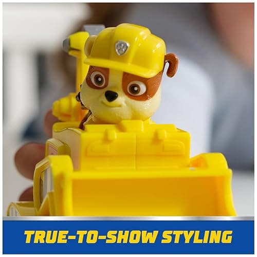 Paw Patrol, Rubble’s Bulldozer Toy Truck with Collectible Action Figure, Sustainably Minded Kids Toys for Boys & Girls Ages 3 and Up thumbnail 9