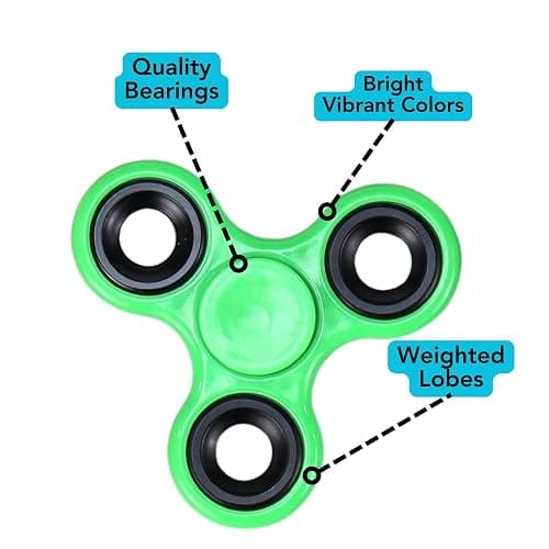 Iconikal 24-Pack Fidget Spinners, Random Color Bulk Assortment for Sensory Play Occupy Hands Attention thumbnail 5