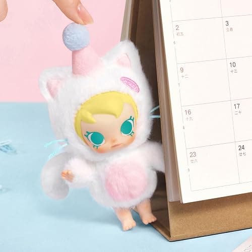 POP MART Baby Molly Pocket Friends Series-Vinyl Plush Pendant Blind Box Figures, Random Design Action Figures Collectible Toys Home Decorations, Single Box thumbnail 5