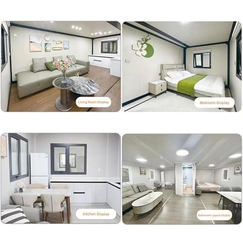 2 Story Granny Flat Expandable House Prefab Tiny Home Steel Container House Expandable Modular Villa Mobile Prefabricated Home Portable Trailer House Villa with Full Equipped Bathroom & Kitchen thumbnail 5