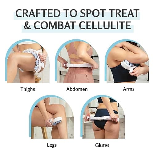 M3 Naturals Anti Cellulite Roller & Lymphatic Drainage Massager | Fascia Blaster for Contoured & Smoother Skin | Tool for Sore Arms, Legs, Stomach & Buttocks Multicolor thumbnail 6