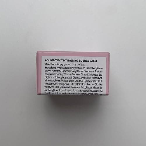 AOU GLOWY TINT BALM Tinted Lip Balm with Natural Gloss Instant Hydration for Chapped Lips 0.12Oz (07 Bubble Balm) thumbnail 4