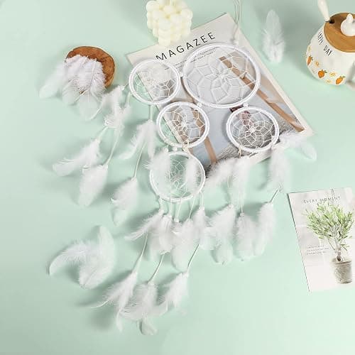 Soarer 300pcs White Feathers for Crafts - 3-5inch Feathers Bulk for Wedding Home Party, Dream Catcher Supplies and DIY Crafts(White) thumbnail 5