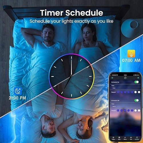 Triangle LED Light Panels, Triangle Lights with 6 Connection Ports, Real RGBIC Gaming Lights for Gaming Setup, Smart Wall Lights for Bedroom App Control Music Sync for Gaming Room Streaming, 6 Pack thumbnail 8