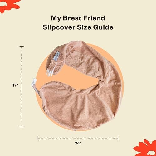 My Brest Friend Nursing Pillow - Deluxe - Enhanced Comfort w/ Slipcover - Ergonomic Breastfeeding Pillow For Ultimate Support For Mom & Baby - Adjustable Pillow W/ Handy Side Pocket, Evening Grey thumbnail 2