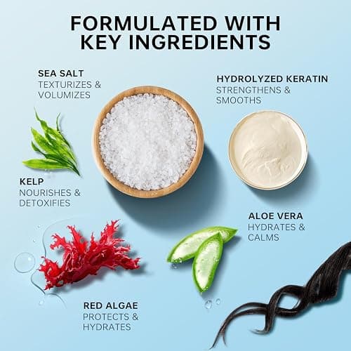 BOLI Sea Salt Spray for Men & Women, Adds Instant Volume, Light Hold, Texture, Thickening Curly Fine Hair Texturizing Water (8.12 FL.OZ) thumbnail 3