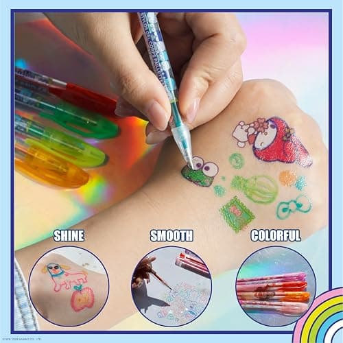 Hello Kitty and Friends 16 Piece Glitter Pen Body Art Set, Glittery and Bright Colors, Ages 3+ by Townley Girl thumbnail 6