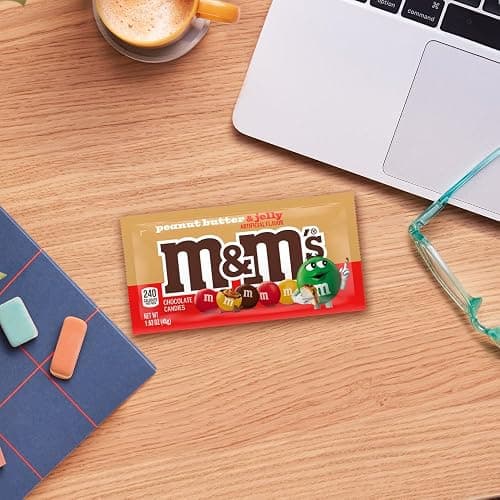 M&M’S Peanut Butter & Jelly Candy Bag, Single Size, 1.63 Oz Pack thumbnail 6