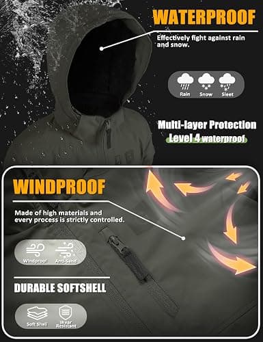 GEMYSE Kids Winter Jacket Waterproof Boys Girls Ski Jacket with Hood Windproof Warm Fall and Winter Outerwear thumbnail 4