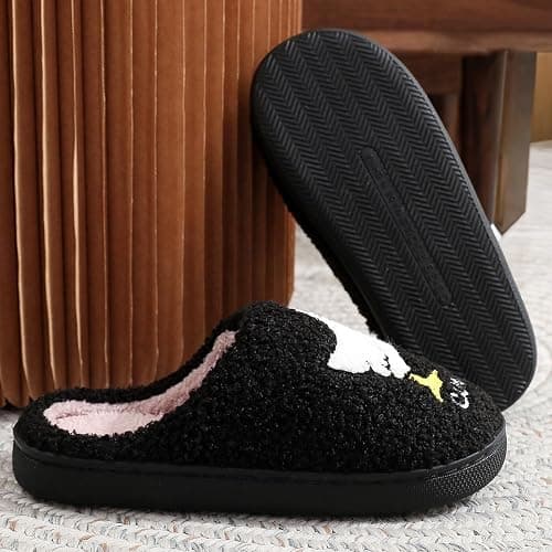 JAMANDUO Women's Cute Retro Strawberry Cherry Slippers Valentine's Day Plush Soft Memory Foam House Home Shoes thumbnail 3