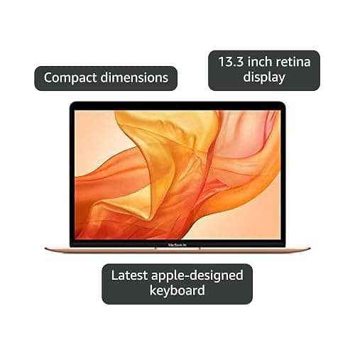 Apple MacBook Air (13-inch Retina display, 1.6GHz dual-core Intel Core i5, 128GB) - Gold (Renewed) thumbnail 4