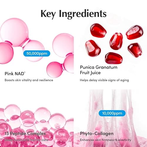 EQQUALBERRY NAD+ Peptide Boosting Cream – NAD+ 5% & 13 Peptides Anti-Aging Face & Body Cream | Firming & Lifting Pink Neck Cream for Sagging Skin (1.69 fl.oz / 50ml) thumbnail 6