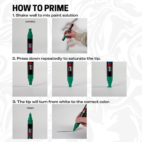 uni-ball Uni POSCA Permanent Specialty Marker, Fine Bullet Tip, Assorted Colors, 8/Pack (PC3M8C) - Fine 3M thumbnail 5