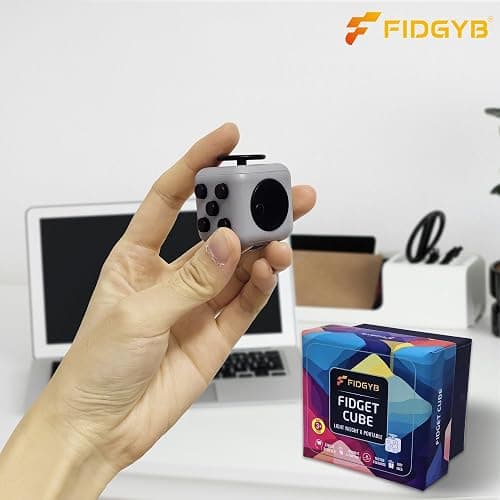 FIDGYB Cube Fidget Stress Relief Toy for Adults & Kids, Smooth, Quiet Sensory Toy for Anxiety, Focus & ADHD Idea[LGB] thumbnail 5