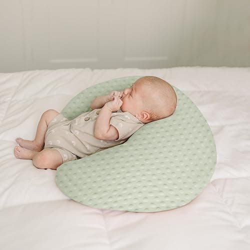 Konssy 2 Pack Nursing Pillow Covers, Soft and Comfortable Nursing Cover for Breastfeeding Pillows, Pillow Slipcover for Baby Girls Boys Newborn(Green, Woodland) thumbnail 4