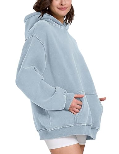 Hatant Oversized Hoodie Sweatshirts for Women Couples Heavyweight Hoodies Pullover Vintage Acid Wash Sweaters Pullover 2026 thumbnail 7