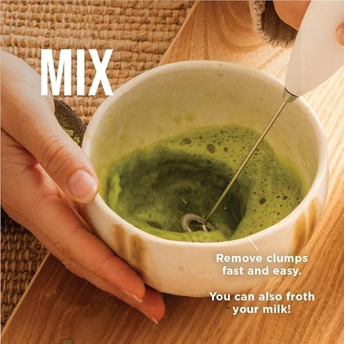 Jade Leaf Matcha - Traditional Porcelain Tea Bowl with Pour Spout - Hand Made Porcelain with White Matte Glaze - For Perfectly Whisked Green Tea (18 Ounce) - Great Gift for Matcha Lovers thumbnail 6