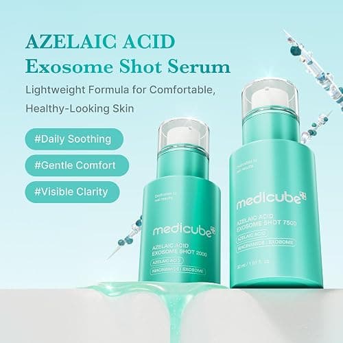 medicube Azelaic Acid Exosome Shot Serum 7500 – Deep Hydration for Smooth, Even Skin Texture | Use for After Spot Care, with Azelaic Acid, Niacinamide | Korean Skincare, 30ml / 1.01 fl.oz thumbnail 3