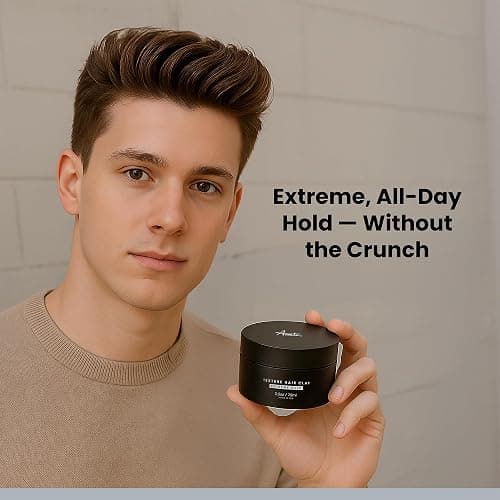 Hair Clay for Men by Forte Series | Extreme Hold Men's Hair Clay | Matte Clay with Natural Ingredients to Add Texture, Volume and Definition to Thick/Coarse Hair | Premium Men's Hair Styling Products thumbnail 8