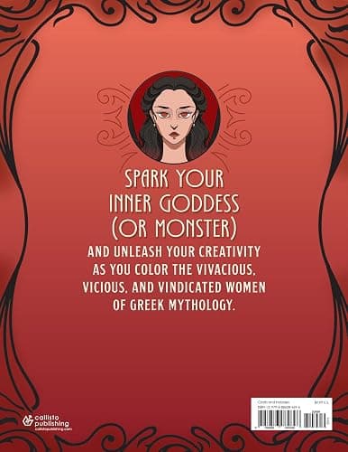 Badass Women of Greek Mythology Coloring Book: 45 Goddesses, Mortals, and Monsters to Color thumbnail 2