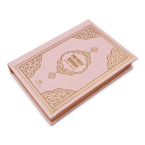 BABY SHOWER CHOCOLATE English Translated Quran Book, Hard-Spiral Covered, The Holy Quran (Pink) - Image 1