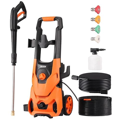 VEVOR Electric Pressure Washer, Max 4200 PSI 2.8 GPM, High-Power Cleaner with Foam Cannon & 4 Nozzles for Driveways, Cars, Fences, Patios, Home Cleaning - Image 1