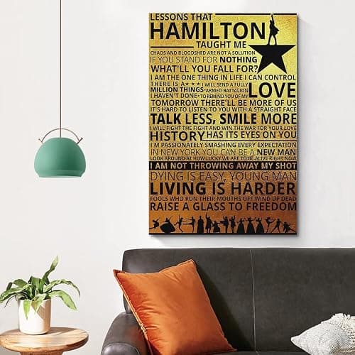 Lessons That Hamilton Taught Me Poster Education Poster Motivational Poster Poster Decorative Painting Canvas Wall Posters And Art Picture Print Modern Family Bedroom Decor Posters 12x18inch(30x45cm) thumbnail 4
