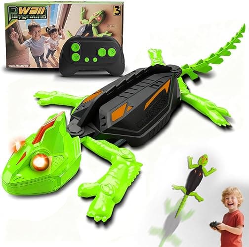 Wall Climbing RC Chameleon Toy for Kids, Rechargeable Remote Control Lizard Toy with LED Eyes, Dual Mode Floor & Wall Driving, Gift for Boys Girls Ages 3+ thumbnail 8