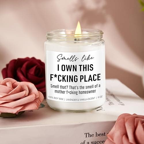 Younift Funny Scented Candle, House Warming Gifts New Home, Housewarming Gifts for Women, Men, Couple, New Homeowner - First Apartment Essentials - Closing Presents for Home Buyers - 9 oz thumbnail 6