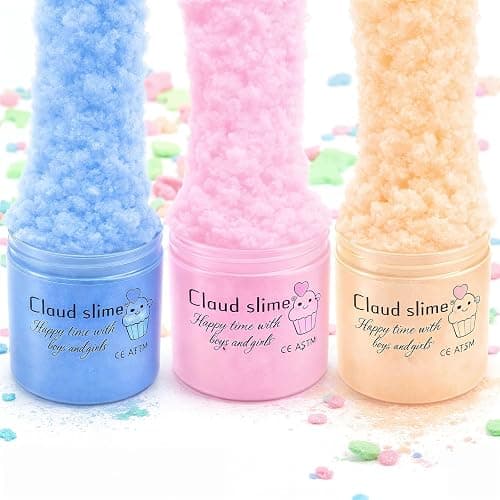 Slime Kit 9 Pack, with 3 Jelly Cube Crunchy Slime and 3 Cloud Slime and 3 Butter Slime, Soft and Non-Sticky, DIY Toys for Girls Boys, Kids Party Stress Relief Toy, Birthday Favor, Surprise Gift thumbnail 6