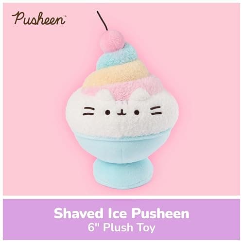 GUND Pusheen Shaved Ice 6-Inch Plush Toy for Ages 8+ | Promotes Exciting Character Roleplay, Early Sensory Discovery, and Creative Storytelling; Soft, Comforting, Collectible Plush thumbnail 3