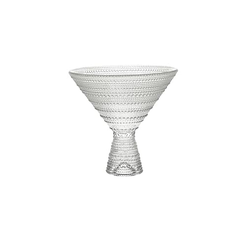 Fortessa Jupiter Beaded Hobnail Glass, 11.5 Ounce Martini (Set of 2), Clear - Image 1
